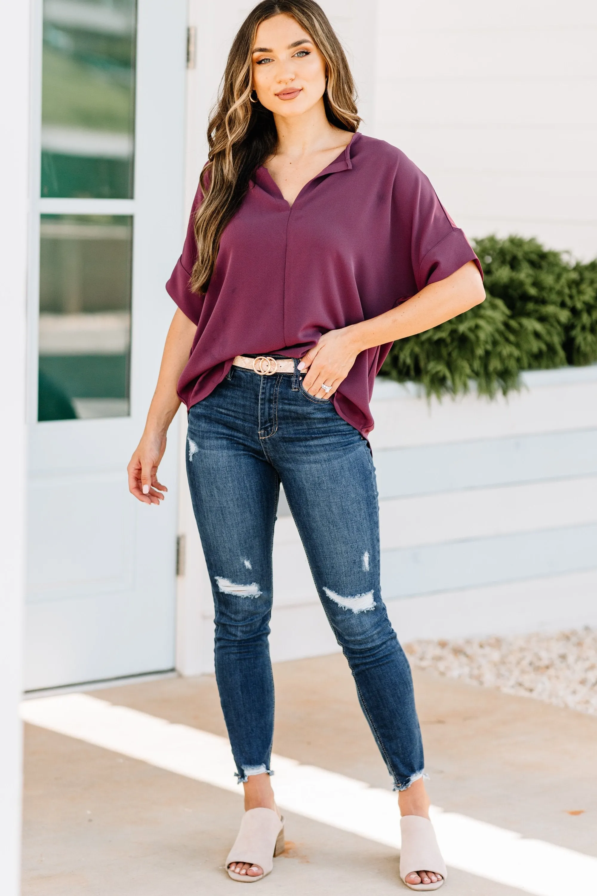 This Is Why Eggplant Purple Top