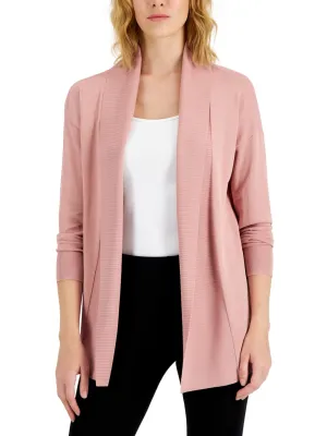 Women's Open Front Cardigan,Light Pink
